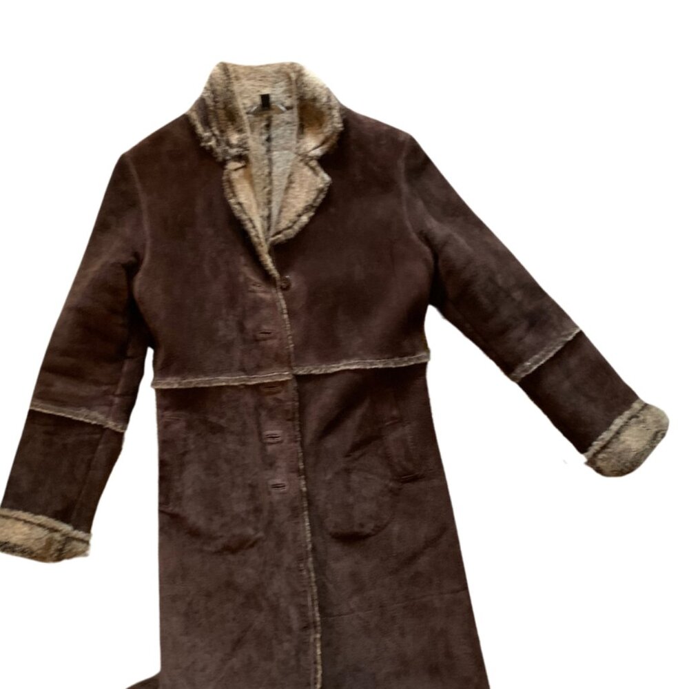 Vintage 90s Suede Coat - Express